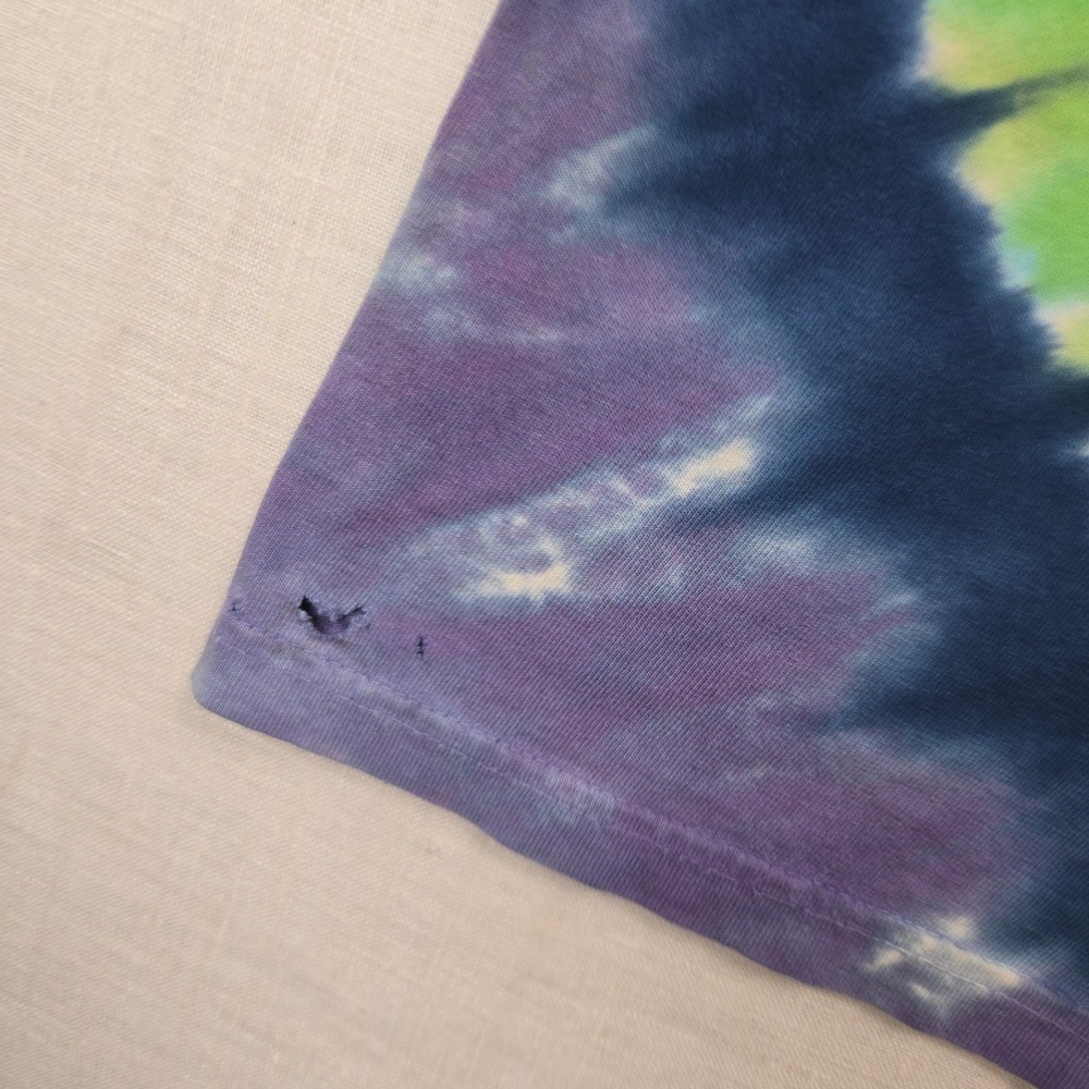 VTG Liquid Blue Grateful Dead Terrapin Station Tie Dye T-Shirt XL 98 DISTRESSED - Picture 5 of 10